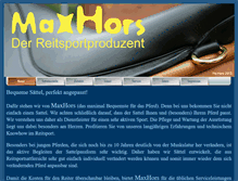 Tablet Screenshot of maxhors.de